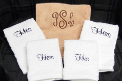 Monogram-towels